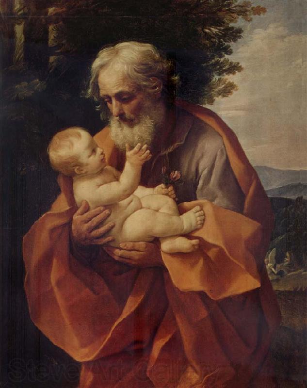 Guido Reni St Joseph with the Infant Christ Norge oil painting art